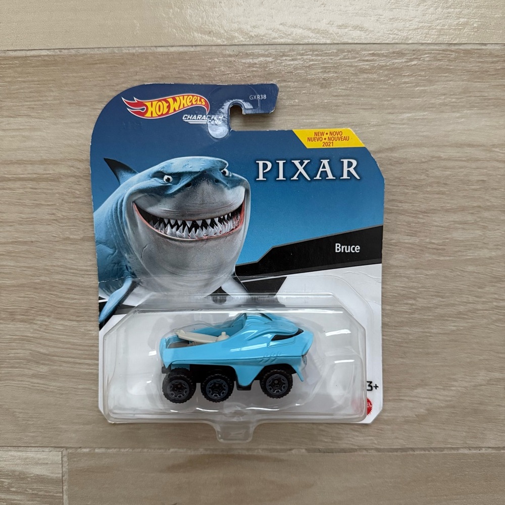 Hot Wheels Pixar Bruce Shark Car (still in package)